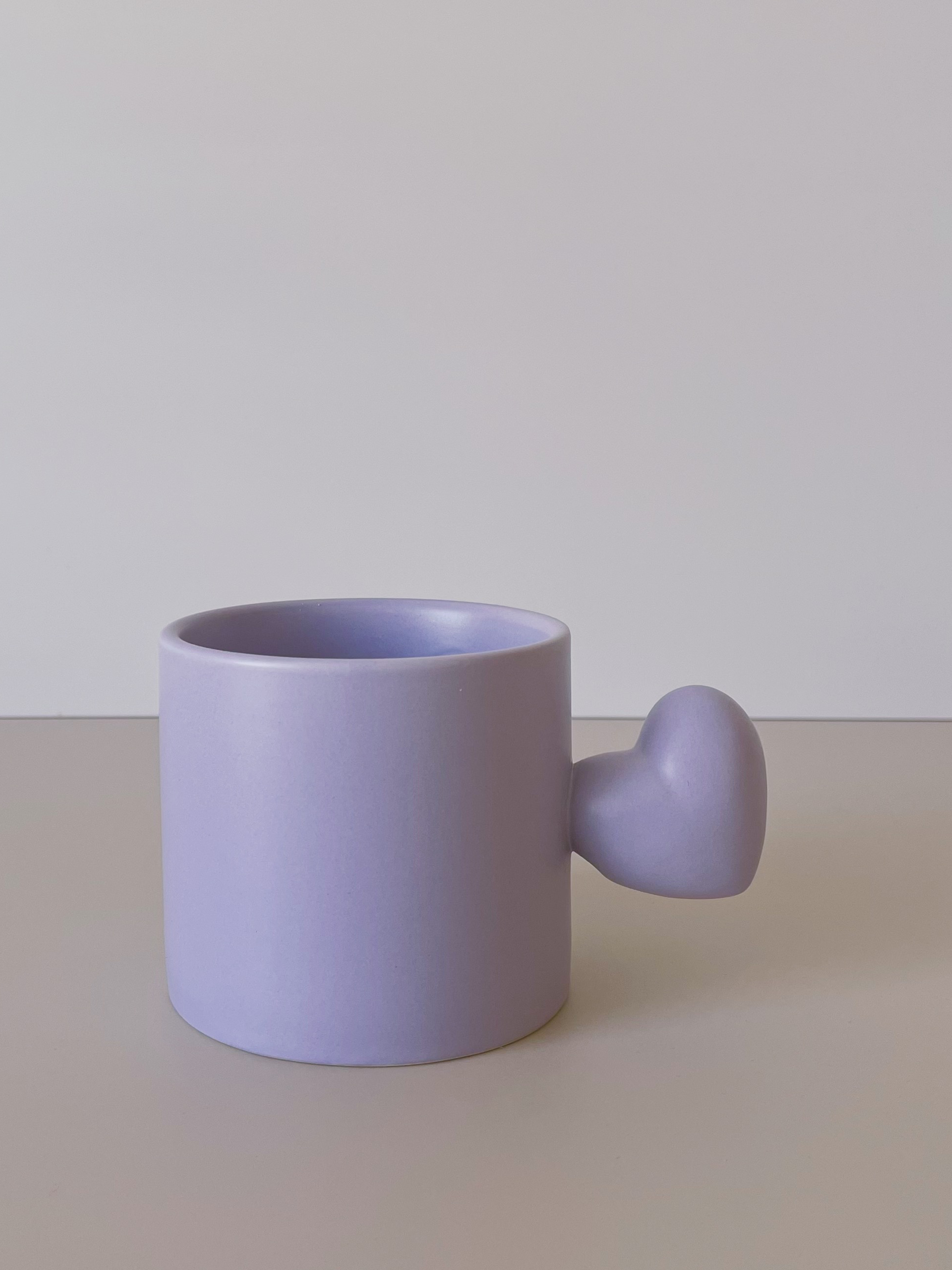 LAVENDER HEART CUP